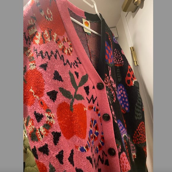 Farm Rio Mixed Snake Mushroom Cardigan - Picture 6 of 6